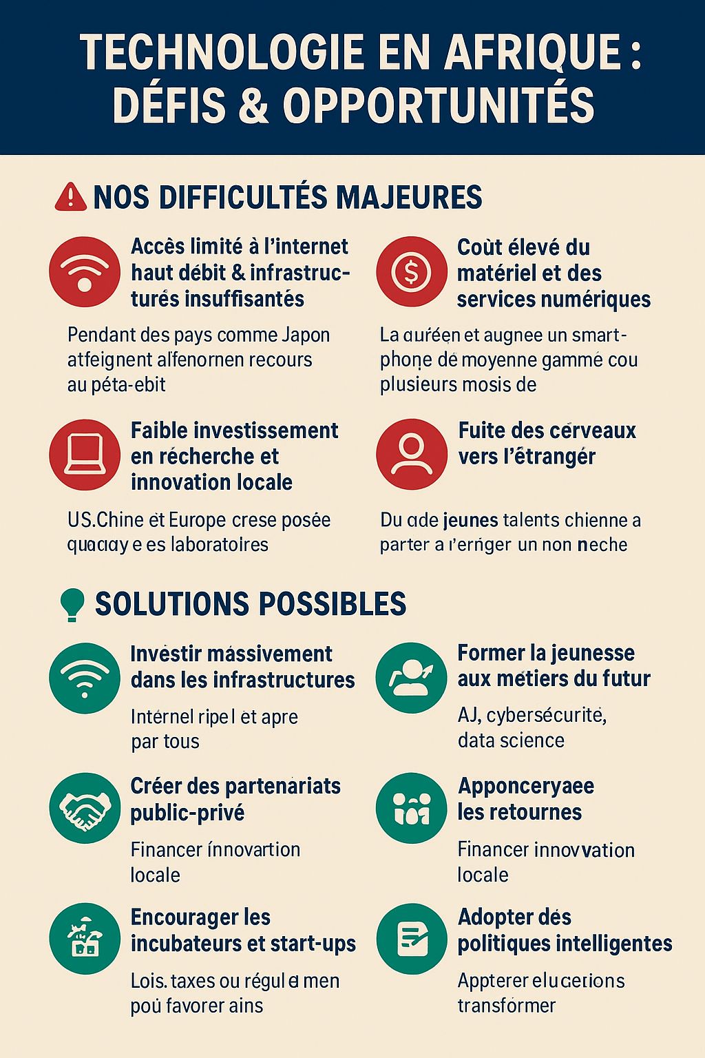 🌍 Technologie en Afrique : Défis & Opportunités